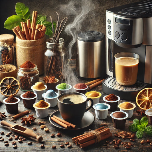 Creating a unique coffee flavor with additional ingredients