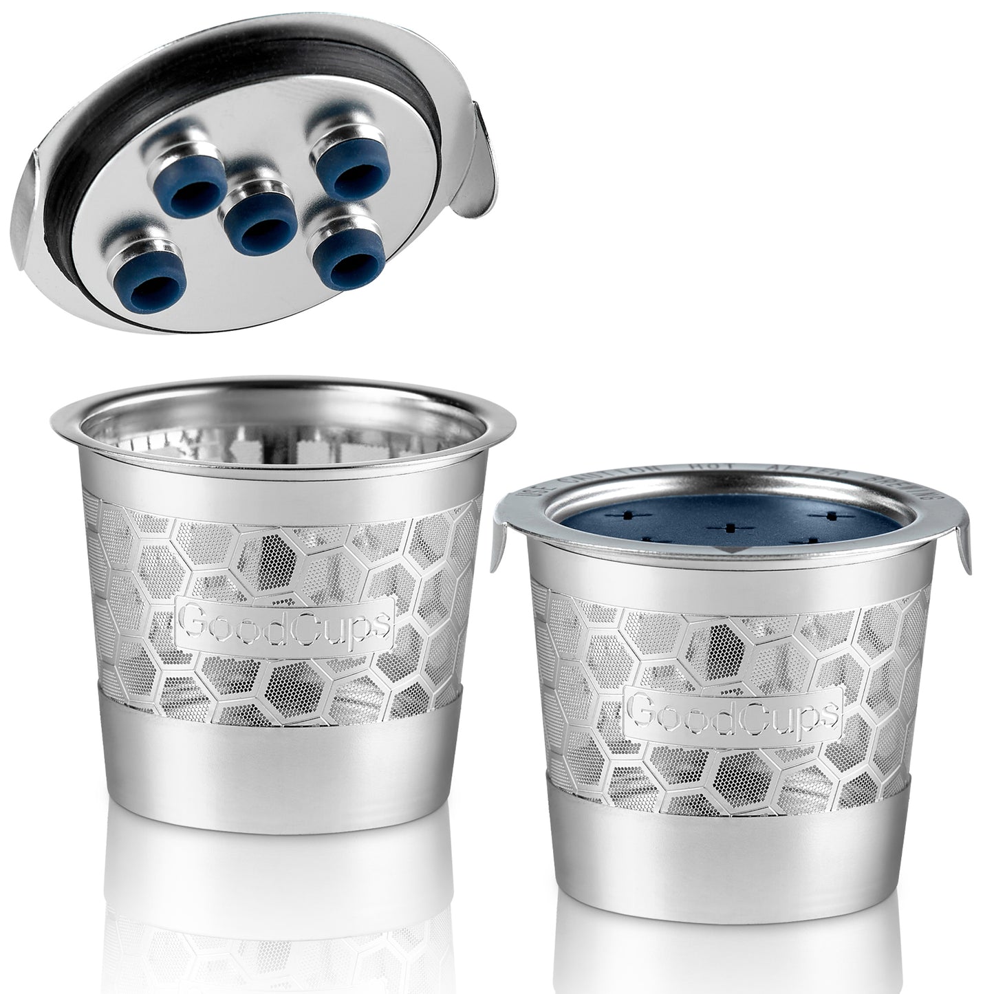 2 Stainless Steel Reusable K Cups for Keurig K Supreme, K Supreme Plus, K Slim with Multistream Technology, K-Brew Chill, K-Duo Hot & Iced with Multistream Technology - 2 Refillable Kcups Coffee Filters for Keurig Coffee Makers