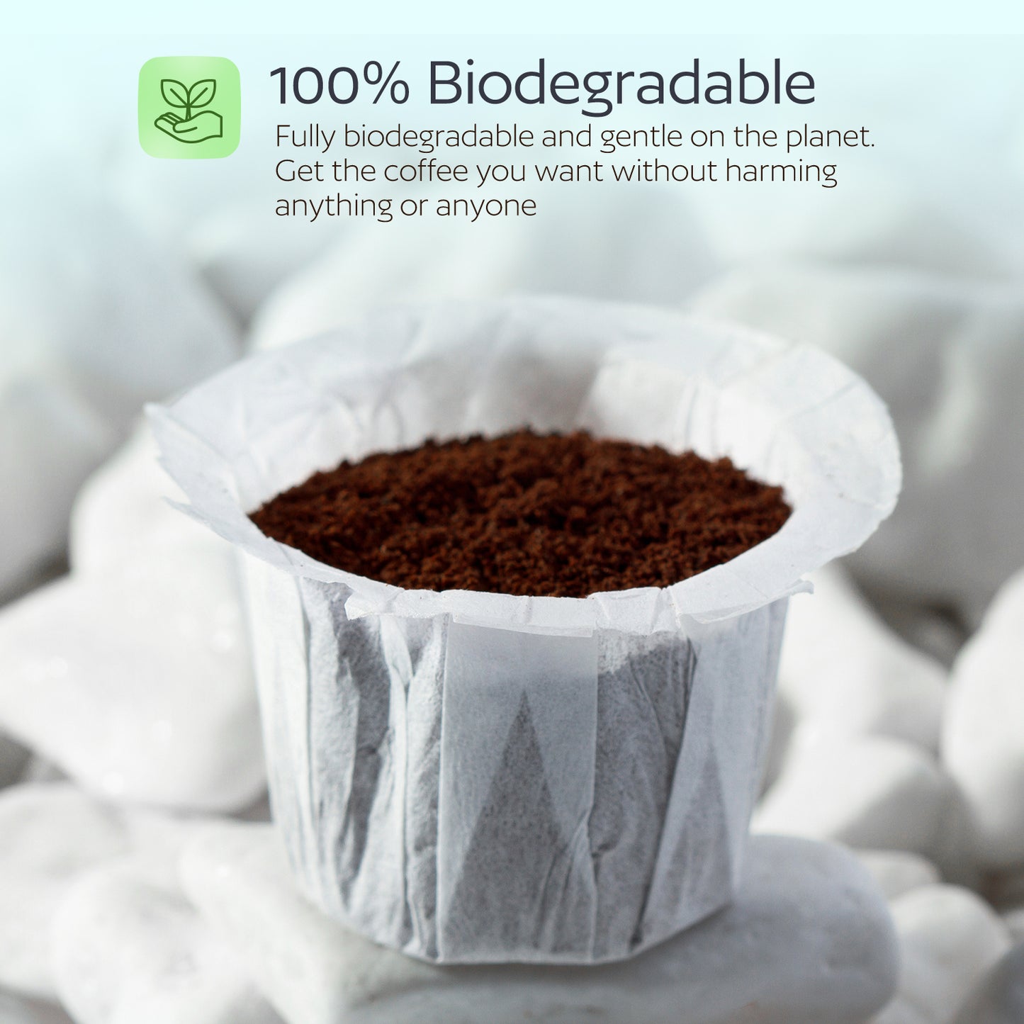 300 Disposable Paper Filters for Keurig Reusable K Cups Filters and Other Single Serve Refillable Capsules (Fits All Brands)