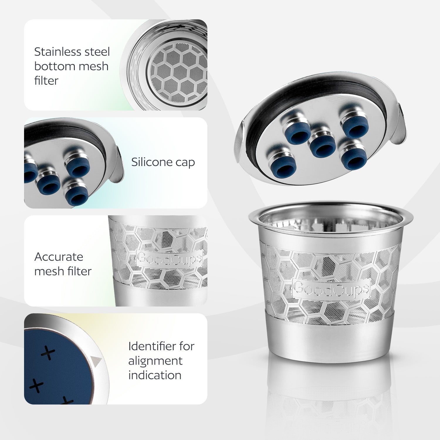 2 Stainless Steel Reusable K Cups for Keurig K Supreme, K Supreme Plus, K Slim with Multistream Technology, K-Brew Chill, K-Duo Hot & Iced with Multistream Technology - 2 Refillable Kcups Coffee Filters for Keurig Coffee Makers