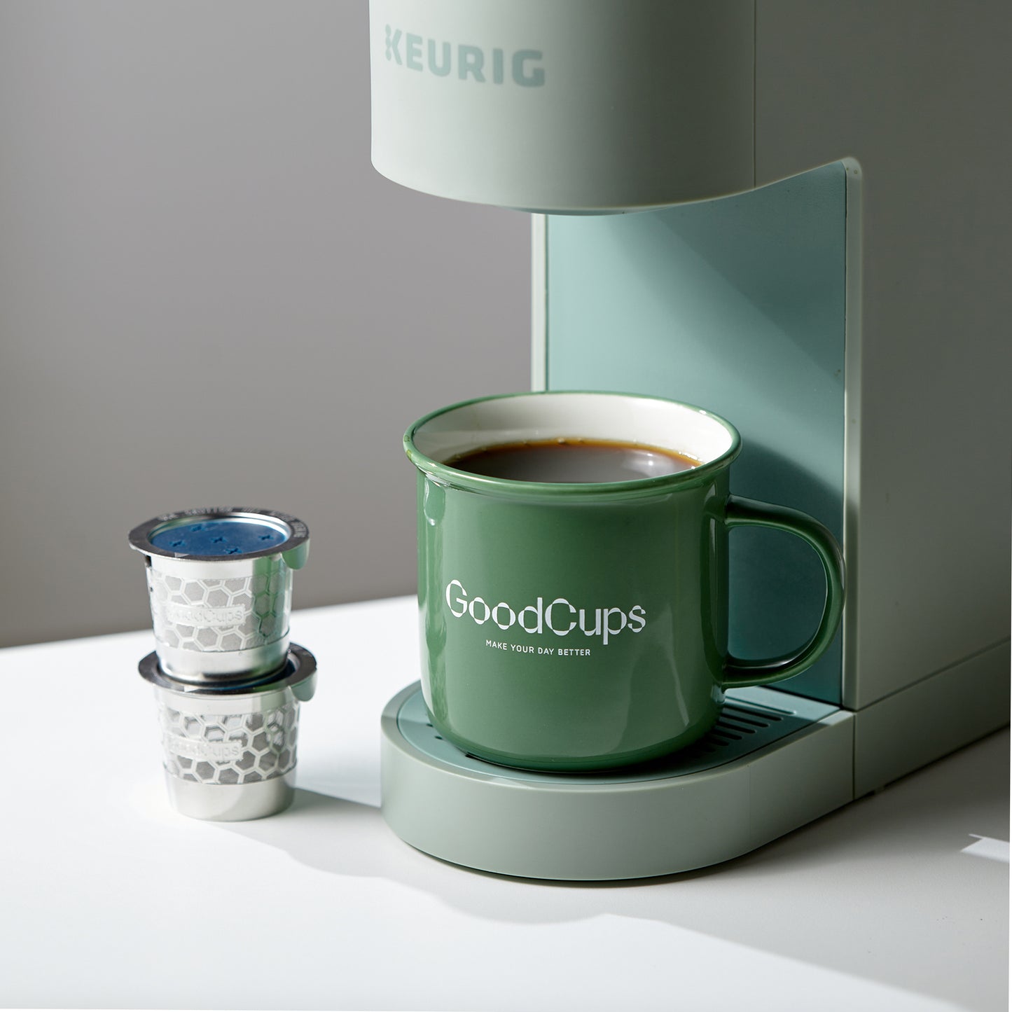 2 Stainless Steel Reusable K Cups for Keurig K Supreme, K Supreme Plus, K Slim with Multistream Technology, K-Brew Chill, K-Duo Hot & Iced with Multistream Technology - 2 Refillable Kcups Coffee Filters for Keurig Coffee Makers