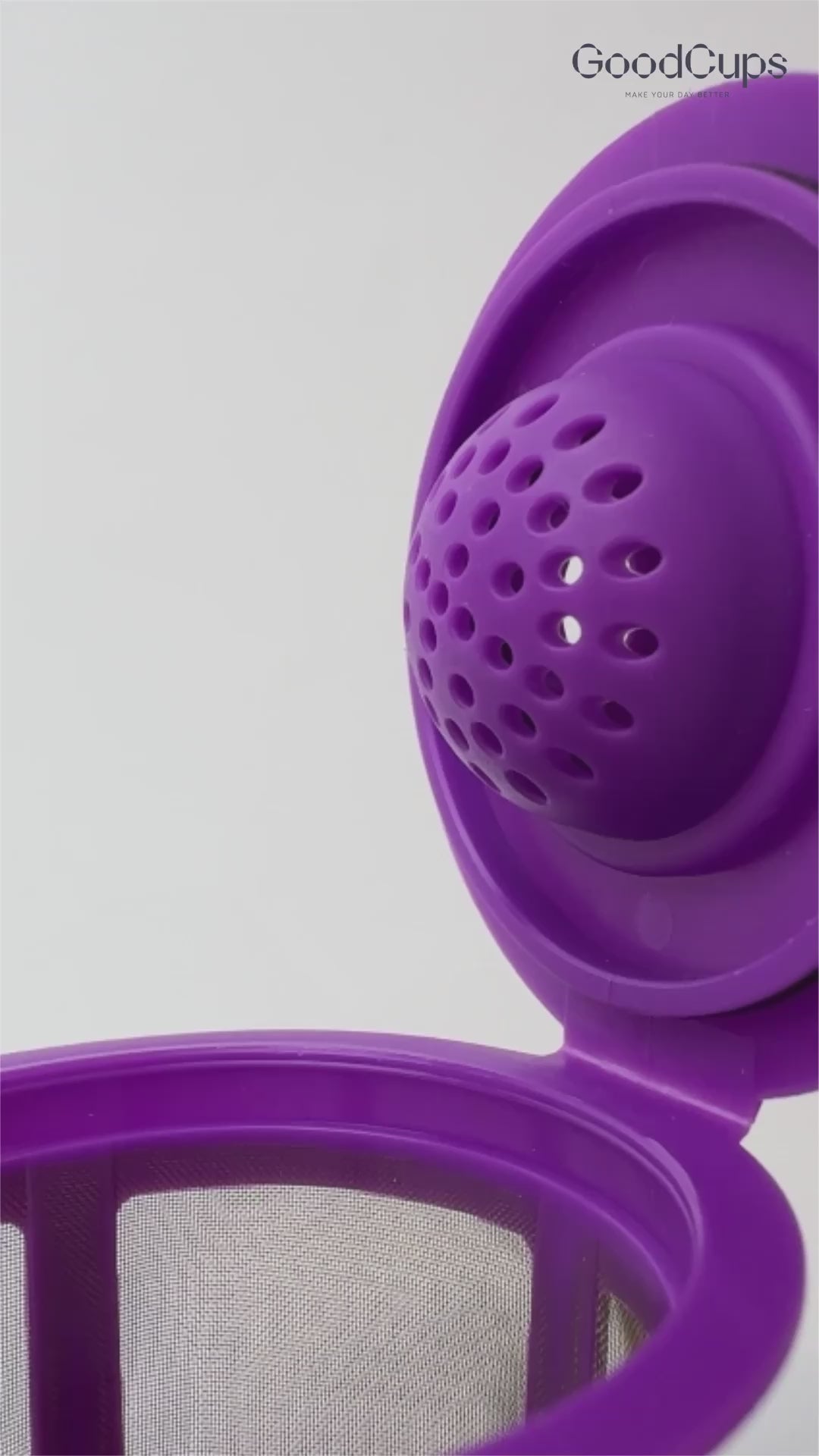 6 Reusable K Cups for Keurig Coffee Makers - BPA Free Universal Fit Purple Refillable Kcups Coffee Filters for 1.0 and 2.0 Keurig Brewers