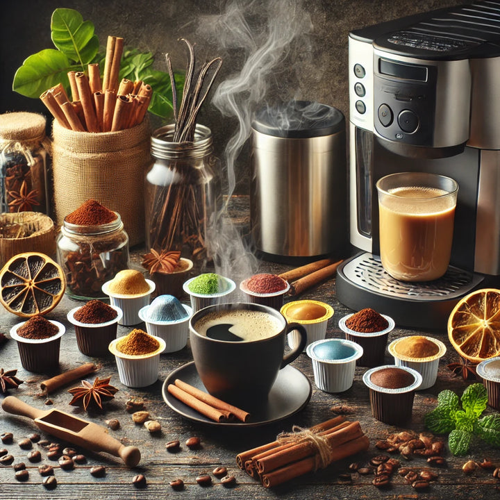 Creating a unique coffee flavor with additional ingredients