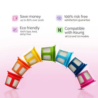 7 Color Reusable K-Cups for Keurig – Universal Fit for 1.0 & 2.0 Brewers