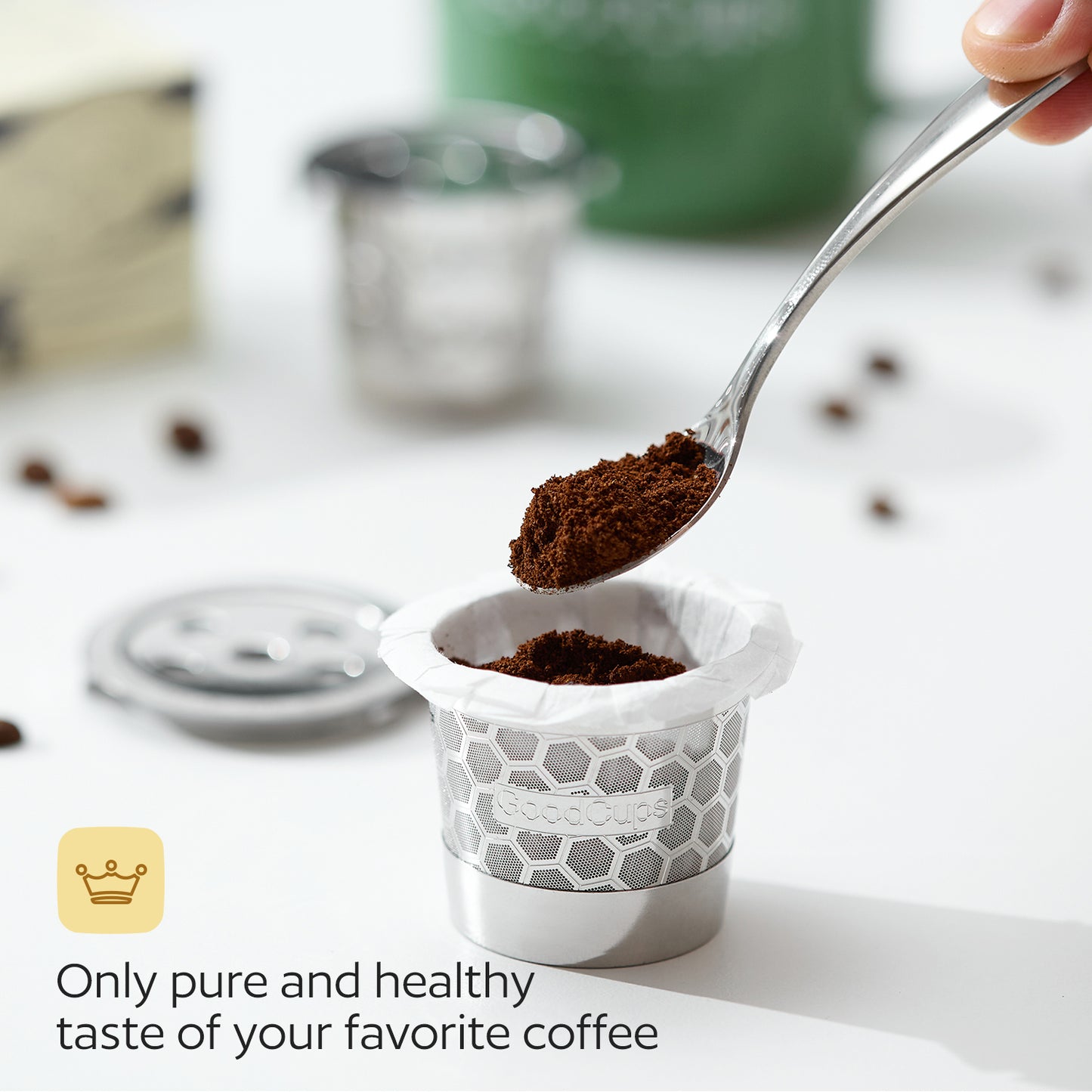 2 Stainless Steel Reusable K Cups for Keurig K Supreme, K Supreme Plus, K Slim, K-Brew Chill, K-Duo Hot & Iced with Multistream Technology - 2 Refillable Kcups Coffee Filters for Keurig Coffee Makers