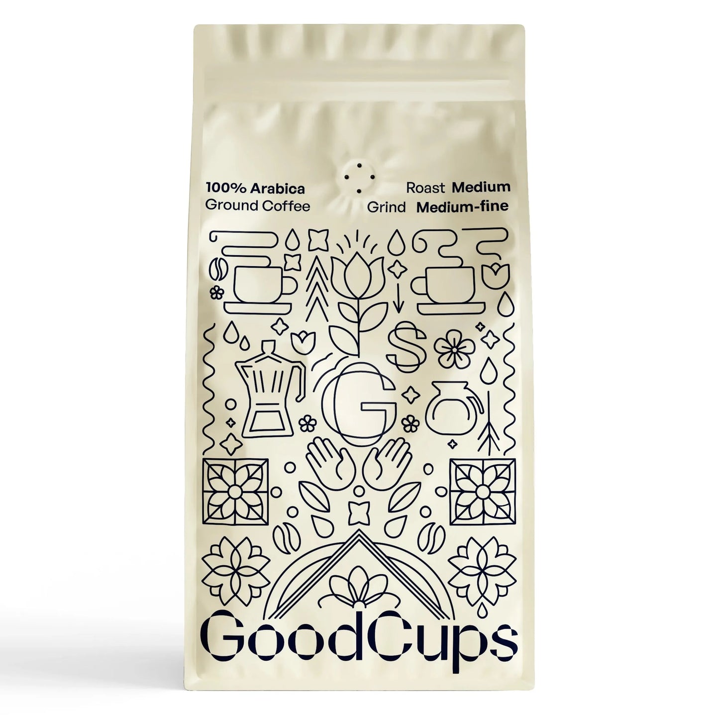 100% Arabica Ground Coffee for Reusable K-Cups – Medium Roast, Smooth Flavor