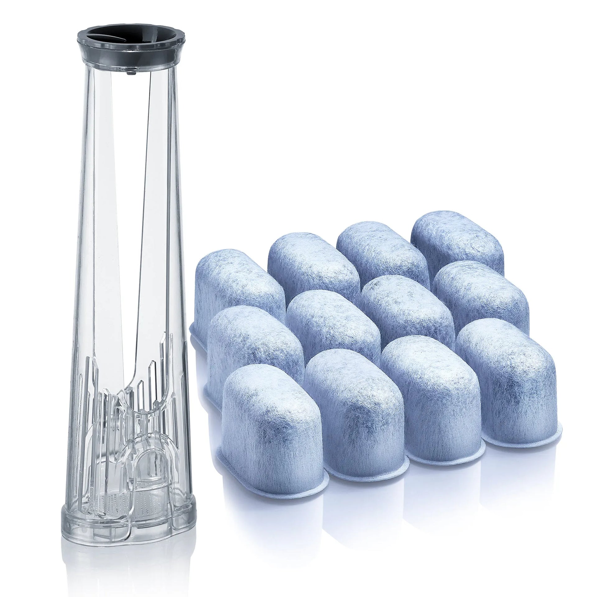 Keurig Water Filter Holder + 12 Charcoal Filters | Fits K-Supreme, K-Slim, K-Express