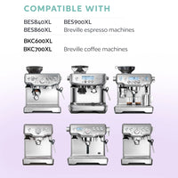 12 Pack Breville BWF100 Water Filters - Activated Charcoal Replacement Filters Compatible with Breville Espresso Machines BES870XL, BES840XL, BES920XL, BES980XL, BKC600XL, BKC700XL