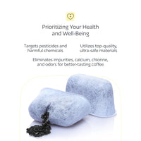 12 Pack Water Filters for Cuisinart Coffee Makers | Universal Fit