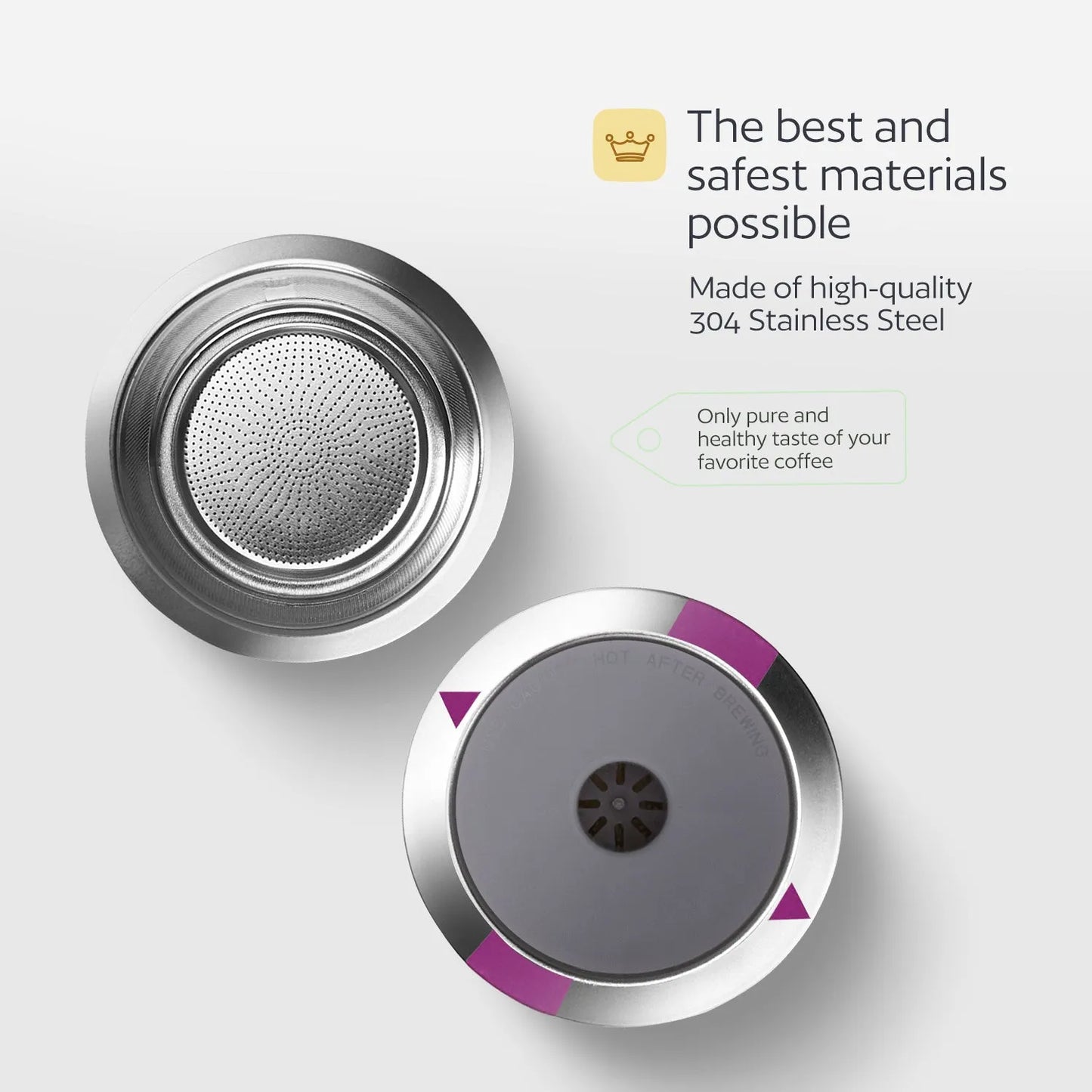 Stainless Steel Reusable K Cup for Keurig Coffee Makers - Universal Compatible Refillable Kcup Coffee Filter for all Keurig Brewers Family