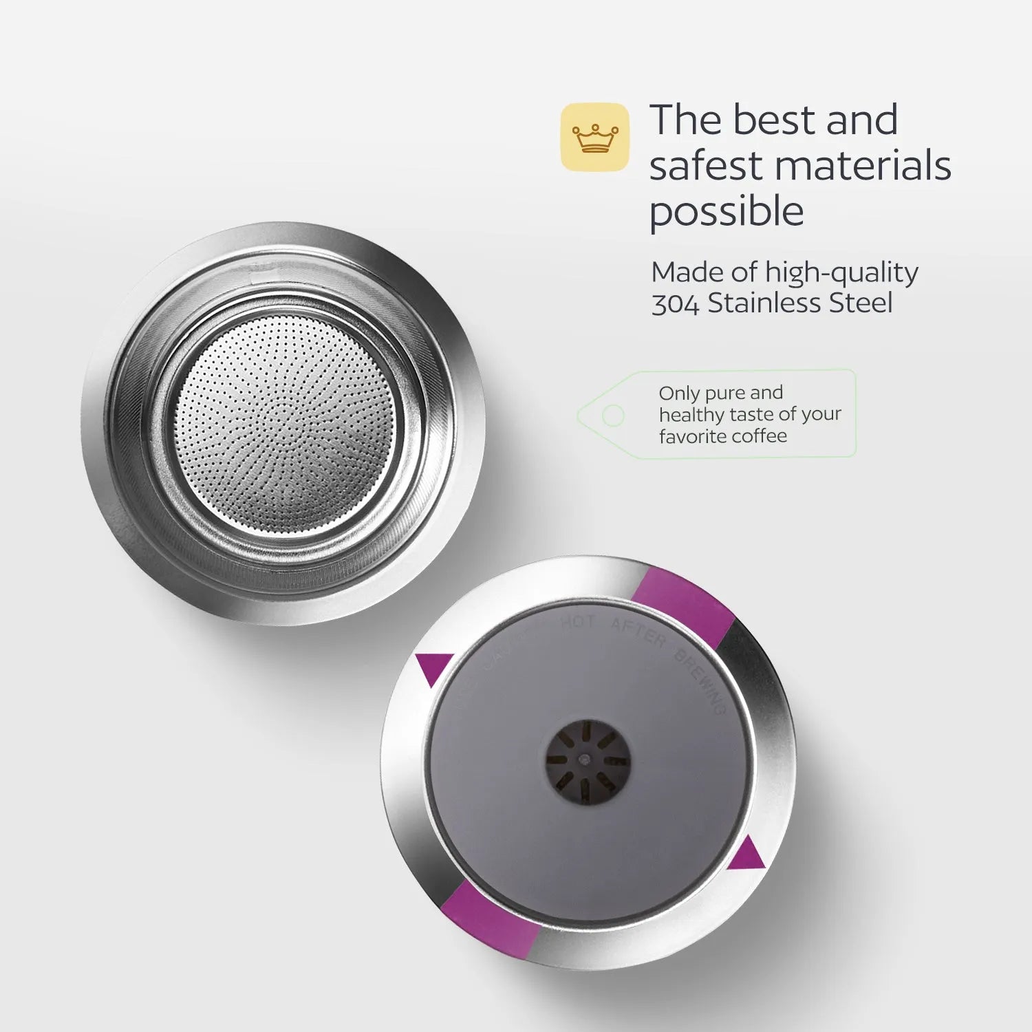 Stainless Steel Reusable K Cup for Keurig Coffee Makers - Universal Compatible Refillable Kcup Coffee Filter for all Keurig Brewers Family