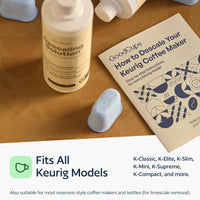 Descaler Kit for Keurig – 2 Bottles & 4 Water Filters | Universal Keurig Cleaner