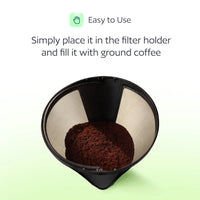 2 Reusable Cuisinart Cone Coffee Filters, Compatible with All 8-12 Cup Cuisinart Coffee Makers