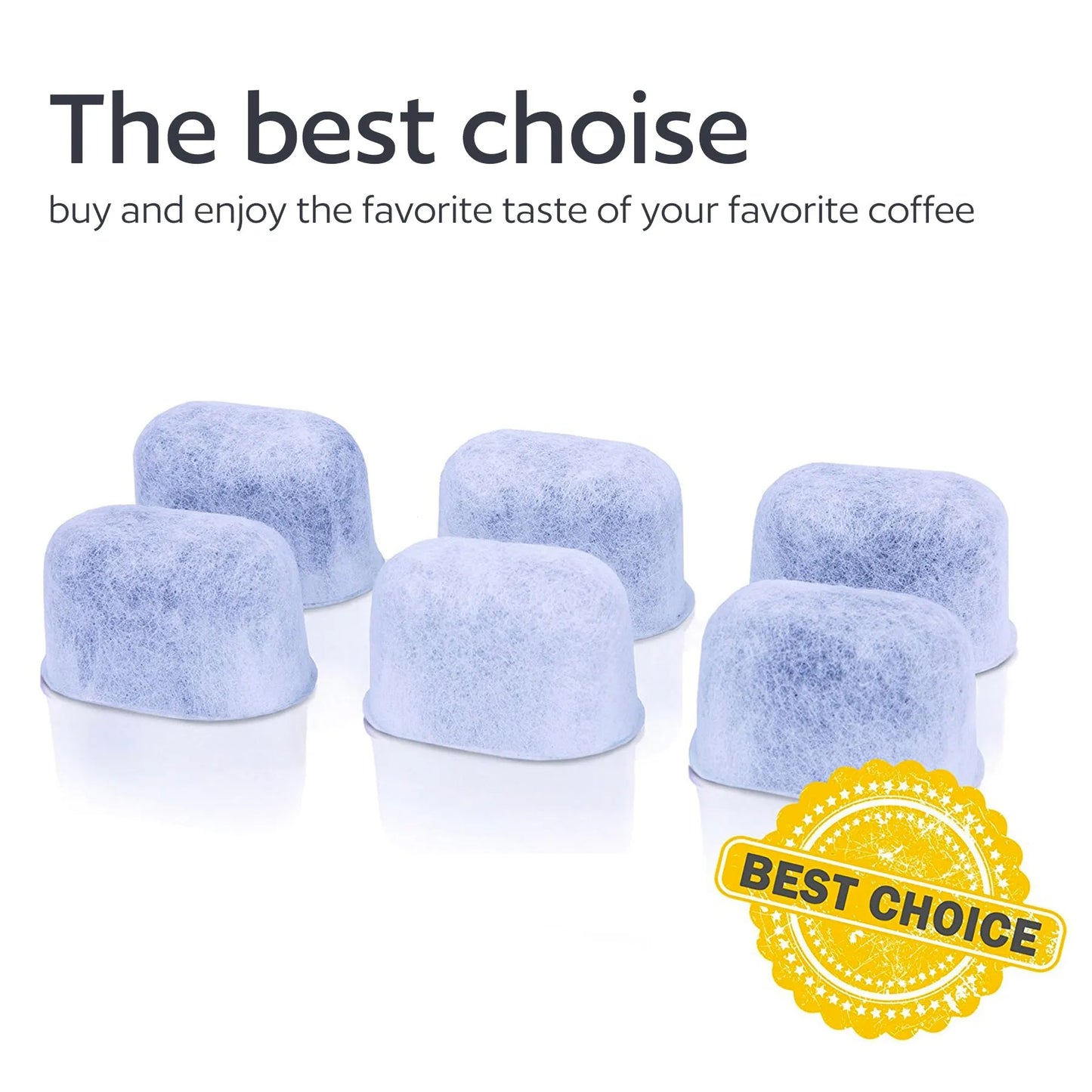 6 Water Filters for Keurig K-Mini, K-Slim, K-Duo, K-Supreme, K-Classic, K-Elite, K-Select, K-Cafe, K-Compact, K-Express - Universal Fit Replacement Water Filter for Keurig Coffee Makers