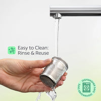 Stainless Steel Tea Infuser – Fine Mesh Loose Leaf Strainer with Lid & Chain