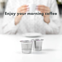 2-Pack Stainless Steel Reusable K-Cups for Keurig Coffee Makers