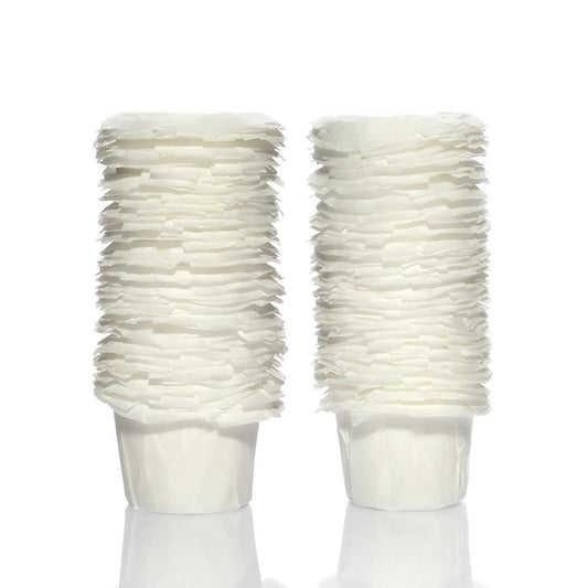 100 Disposable Paper Filters for Keurig Reusable K Cups Filters and Other Single Serve Refillable Capsules (Fits All Brands)