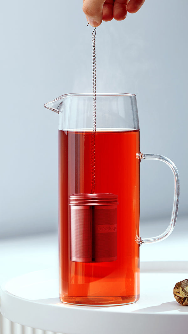 Stainless Steel Tea Infuser – Fine Mesh Loose Leaf Strainer with Lid & Chain | Medium