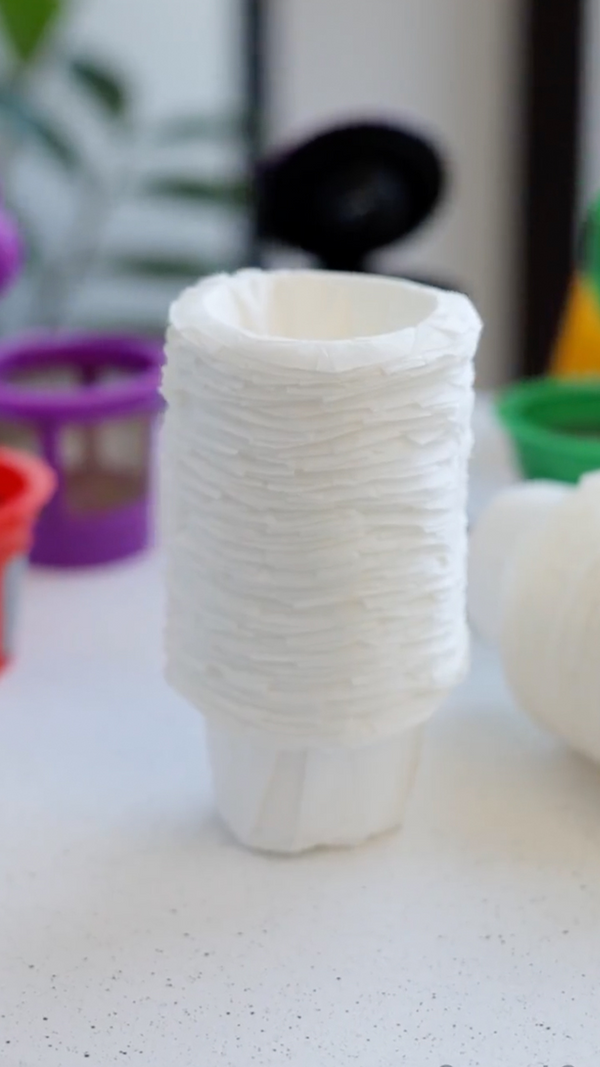 100 Disposable Paper Filters for Reusable Keurig K-Cups – Fits All Refillable Capsules