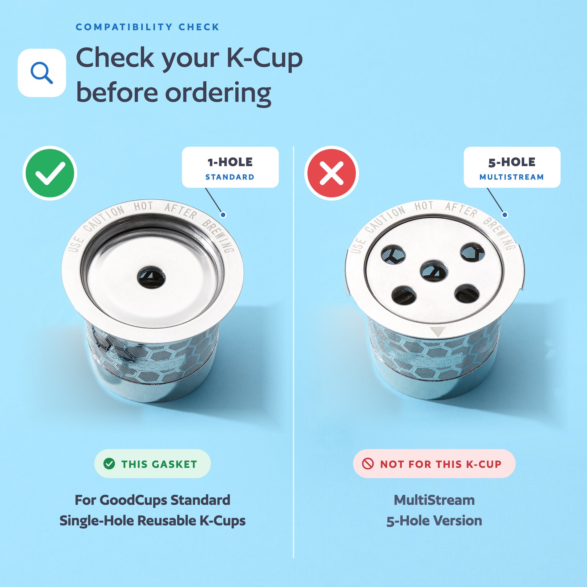 10-Pack Replacement Silicone Gaskets for Single-Stream Reusable K-Cups