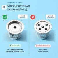 10-Pack Replacement Silicone Gaskets for Single-Stream Reusable K-Cups