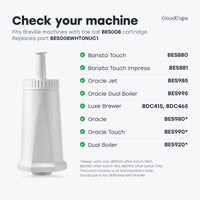 Fits Barista Touch, Touch Impress, Oracle Jet, Oracle Dual Boiler, Luxe Brewer and newer Oracle and Dual Boiler
