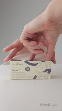 2-Pack 100% Stainless Steel Reusable K-Cups for Keurig Coffee Makers