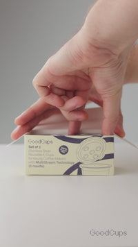 2-Pack 100% Stainless Steel Reusable K Cups for Keurig K Supreme / Plus / Slim | Multistream Technology